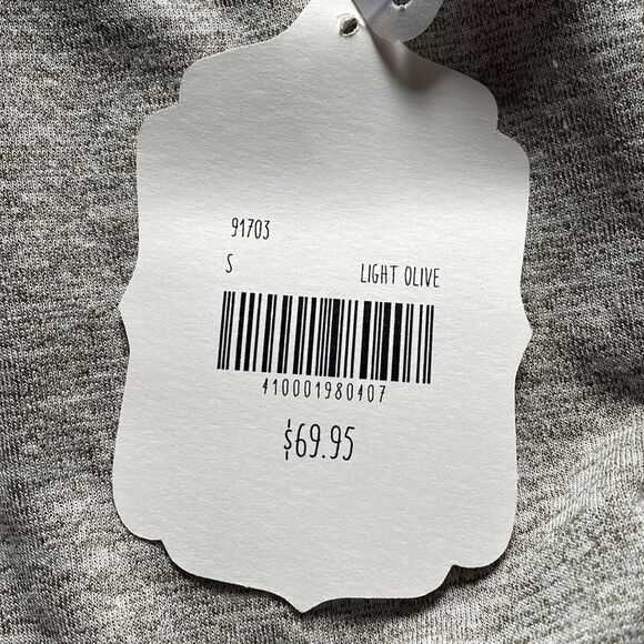 Altar’d State Light Olive Long Sleeve Fit & Flare Dress NWT - Picture 4 of 6